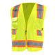 Occunomix LUX-RYSM2T-Y Sustainable Two-Tone Solid/Mesh Vest Hi-Vis Yellow