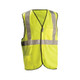 Occunomix LUX-SSBRP-Y Solid 5-Pt Breakaway Vest Hi-Vis Yellow
