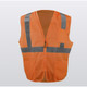 Occunomix LUX-SSGZC2-O Mesh Zipper Vest Hi-Vis Orange