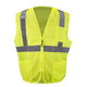 Occunomix LUX-SSGZC2-Y Mesh Zipper Vest Hi-Vis Yellow