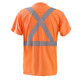 Occunomix LUX-SSTP2BX-O Short Sleeve Wicking Birdseye X-Back T-Shirt W/Pocket Hi-Vis Orange
