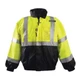 Occunomix LUX-TJBJ-BY 4-In-1 Black Bottom Fleece Bomber Jacket Hi-Vis Yellow