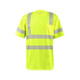 Occunomix LUX-TSSP3B-Y Short Sleeve Ocx Patented Segmented Tape T-Shirt W/Pocket Hi-Vis Yellow