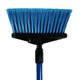 Better Brush 431309B Light Vertical Sweep- 4' Blue Fiberglass Handle - Blue Flagged