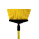Better Brush 431409Y Light Vertical Sweep - 4' Yellow Fiberglass Handle - Stiff Yellow