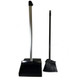Better Brush 410212 Lobby Dust Pan with Ergonomic Handle - Pan and Broom Combo