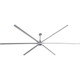 Patterson Fan V12B-230 V-Series Big HVLS Ceiling Fan 12', 208-330V 3-Phase Motor