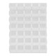 Quantum Storage Systems QLP-4861HC-240-35CL 48" x 61" Oyster White Steel Louvered Panel with (35) 14 3/4" x 8 1/4" x 7" Clear Bins