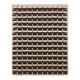 Quantum Storage Systems QLP-4861HC-220-165IV 48" x 61" Oyster White Steel Louvered Panel with (165) 7 3/8" x 4 1/8" x 3" Ivory Bins