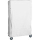 Quantum Storage Systems CC187274WNV White Nylon Cart Cover with Velcro Closure for 18" x 72" x 74" Shelving