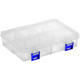 Quantum Storage Systems QB400 5 1/2" x 7 3/4" x 1 3/4" Compartment Storage Box with Adjustable Dividers