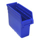 Quantum Storage Systems QSB801BL STORE-MAX 11 5/8" x 4 3/8" x 8" Blue Shelf Bin