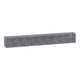 Quantum Storage Systems QTB309GY 2 1/2" x 23 5/8" x 3 1/8" Gray Tip-Out Storage System with (9) Compartment Bins