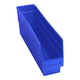 Quantum Storage Systems QSB203BL STORE-MORE 17 7/8" x 4 3/8" x 6" Blue Shelf Bin