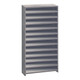 Quantum Storage Systems CL1875-000 Super Tuff 36" x 18" x 75" Steel Closed 13-Shelf Euro Drawer Shelving System