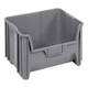 Quantum Storage Systems QGH700GY 15 1/4" x 19 7/8" x 12 7/16" Gray Giant Stacking Container
