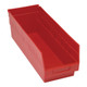 Quantum Storage Systems QSB204RD STORE-MORE 17 7/8" x 6 5/8" x 6" Red Shelf Bin