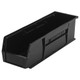 Quantum Storage Systems QUS-238BK 18" x 5 1/2" x 5" Black Hanging Bin