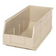 Quantum Storage Systems SSB463IV 18" x 8 1/4" x 7" Ivory Stackable Shelf Bin