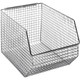 Quantum Storage Systems QMB539C 10 1/2" x 8" x 7" Chrome Wire Mesh Bin