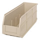 Quantum Storage Systems SSB461IV 18" x 6" x 7" Ivory Stackable Shelf Bin