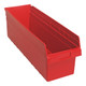 Quantum Storage Systems QSB814RD STORE-MAX 23 5/8" x 8 3/8" x 8" Red Shelf Bin