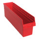 Quantum Storage Systems QSB806RD STORE-MAX 23 5/8" x 6 5/8" x 8" Red Shelf Bin