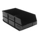 Quantum Storage Systems SSB485BK 20 1/2" x 11" x 7" Black Stackable Shelf Bin