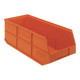Quantum Storage Systems SSB483OR 20 1/2" x 8 1/4" x 7" Orange Stackable Shelf Bin