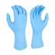 Radians RWG9418 8 Mil Nitrile Disposable Examination Glove, Powder Free, Blue