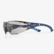 Global Glove RLY00392 Stream Evo Eco Gray Anti-Fog Lens, Gray and Blue Frame Safety Glasses