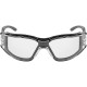 Global Glove BH3061PFT CG5 Clear Performance Fog Technology Lens, Matte Black Frame Convertible Safety Goggles