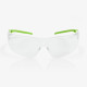 Global Glove RLY00494 Ligera Eco Clear Anti-Fog Lens, Clear to Green Frame Safety Glasses