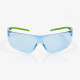Global Glove RLY00495 Ligera Eco Blue Anti-Fog Lens, Blue to Green Frame Safety Glasses