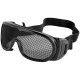 Global Glove BH2962 Wire Mesh Lens, Matte Black Frame Safety Goggles