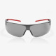 Global Glove RLY00491 Ligera Gray Anti-Fog Lens, Gray and Red Frame Safety Glasses