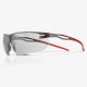 Global Glove RLY00491 Ligera Gray Anti-Fog Lens, Gray and Red Frame Safety Glasses