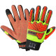 Global Glove SG9928 Torq Hail Xtra High-Visibility Multi-Hazard Gloves with a Tuffalene Lined Synthetic Leather Palm
