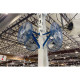 Patterson Fan FPC24A-PED-PC 24" Cage Fan, Blue w/Pedestal Base Floor Fan