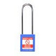 Reece Safety TT38BLUKLONG BLUE Steel Shackle safety padlock keyed alike long