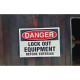 Reece Safety RLS102 Lockout Sign - Danger High Voltage Turn power off before servicing