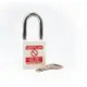 Reece Safety TT38WHTK WHITE Steel Shackle safety padlock keyed alike to KA30009