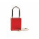 Reece Safety AL38RED Aluminium bodied safety padlock with steel shackle-red-Keyed to Differ