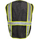 PIP 500GT Reflective Apparel Enhanced Visibility Five Pocket Mesh Vest, Black
