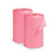 SpillTech WIP1107 Heavy-Duty Red Spunlace Wiper Rolls - 400 Total Sheets