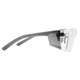 Zing Green 20-105ECO GY C Eco-Friendly Lightweight Safety Glasses with Side Shields -Z-Force, Grey Temples, Clear Lens