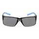 Zing Green 20-105ECO BE S Eco-Friendly Lightweight Safety Glasses with Side Shields -Z-Force, Blue Temples, Smoke Lens