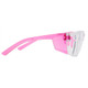 Zing Green 20-105ECO PK C Eco-Friendly Lightweight Safety Glasses with Side Shields -Z-Force, Pink Temples, Clear Lens
