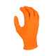 Radians RWG9606 6 Mil Nitrile Disposable Powder Free Industrial Grade Gloves Orange
