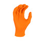 Radians RWG9606 6 Mil Nitrile Disposable Powder Free Industrial Grade Gloves Orange